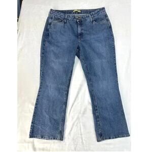 Riders by Lee Jean Women Jeans 18/28P (37x28) Instantly Slims Blue Denim Stretch